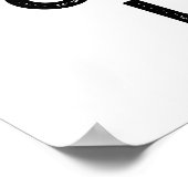 雅後の野球のパおもしろいンをキャッチ ポスター (角)