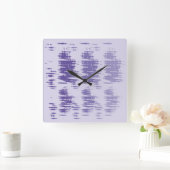 雅明の日影の色 スクエア壁時計 (ホーム)