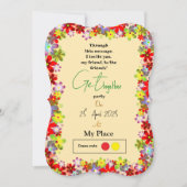 集まりの招待状 招待状 (正面)