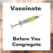 集まる前に予防接種を行う ウィンドウサイン (シート2)