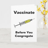 集まる前に予防接種を行う カード (黄色い花)