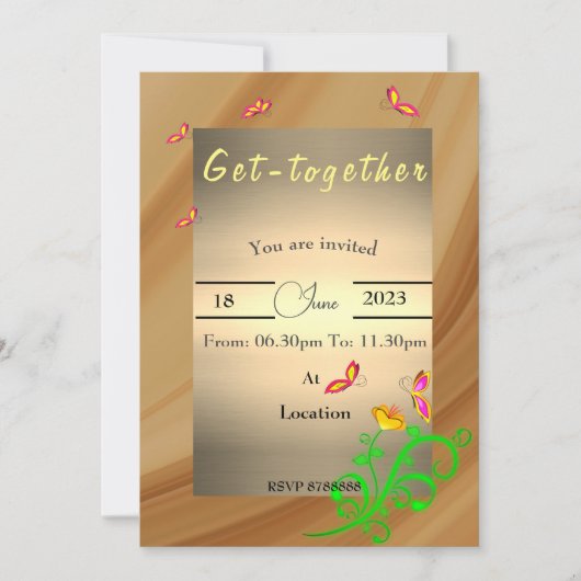 集まる招待状 招待状 (正面)