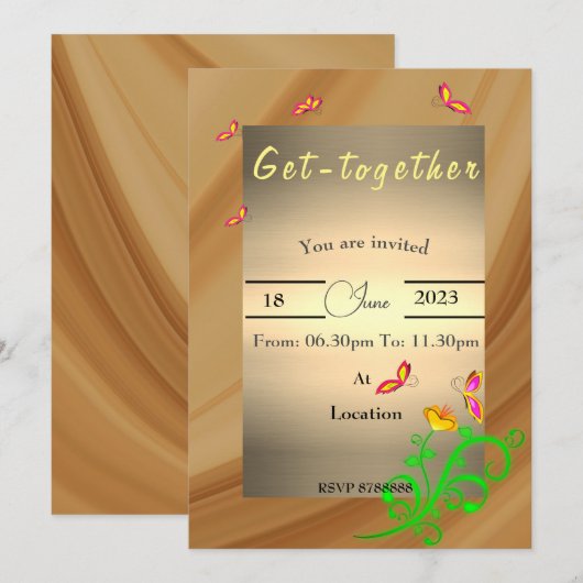 集まる招待状 招待状 (正面/裏面)