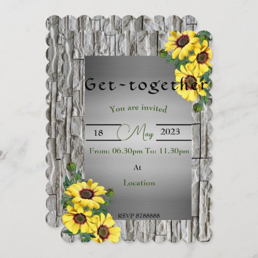 集まる招待状 招待状 (正面/裏面)