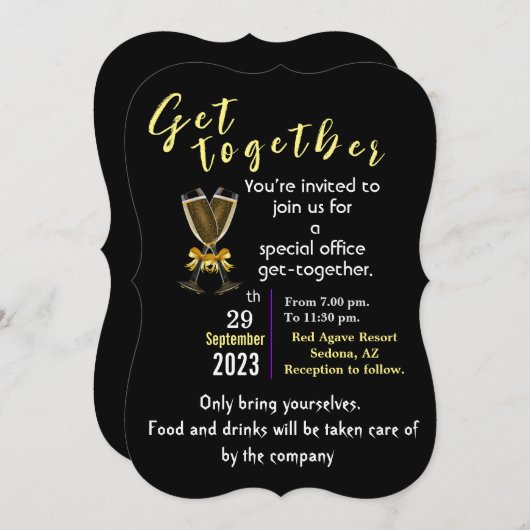 集まる 招待状 (正面/裏面)