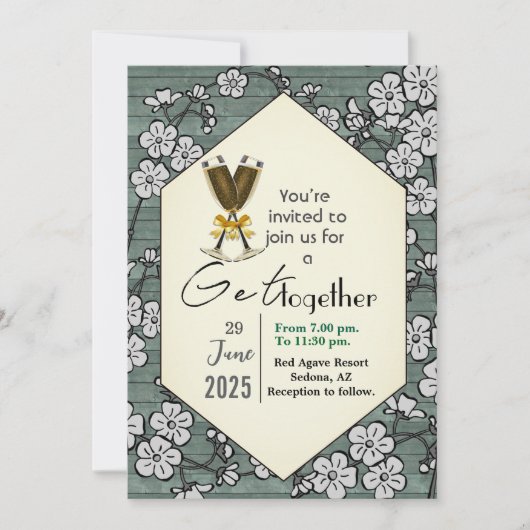 集まる 招待状 (正面)