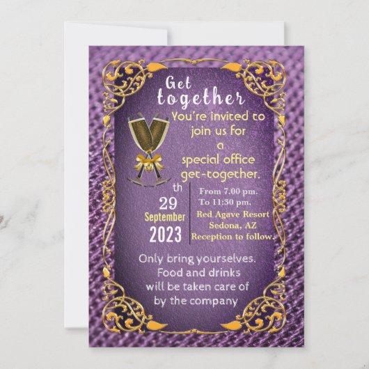 集まる 招待状 (正面)