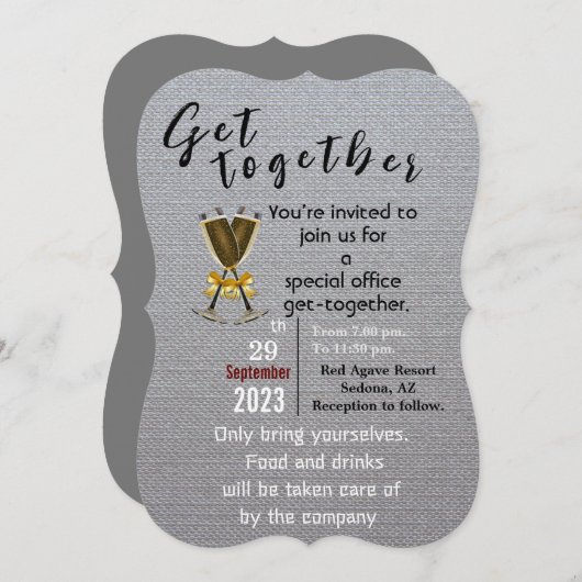 集まる 招待状 (正面/裏面)