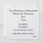 集まれ / パーティー - SRF 招待状 (裏面)