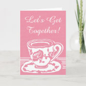 集まろうぜ!バラティーカップグリーティングカード カード (正面)