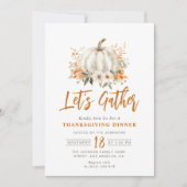 集まろう、カボチャのフローラ感謝祭ディナー 招待状 (正面)