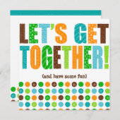 集まろう! 招待状 (正面/裏面)