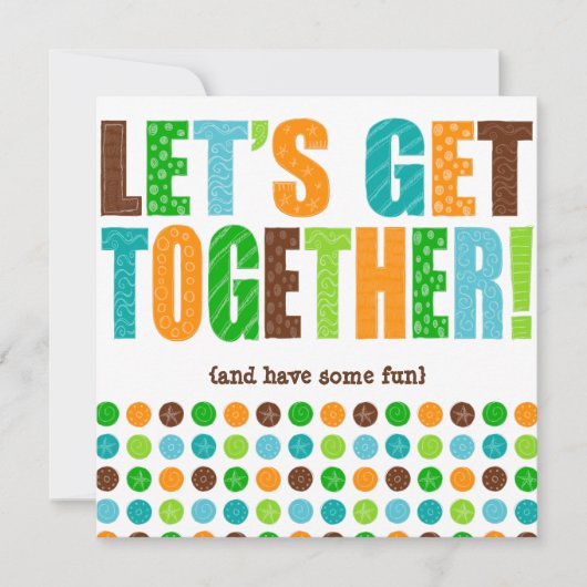 集まろう! 招待状 (正面)