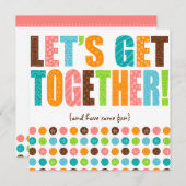 集まろう! 招待状 (正面/裏面)