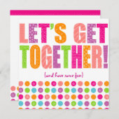 集まろう! 招待状 (正面/裏面)