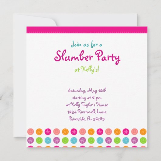 集まろう! 招待状 (裏面)