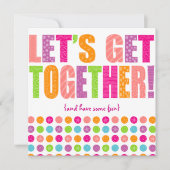 集まろう! 招待状 (正面)