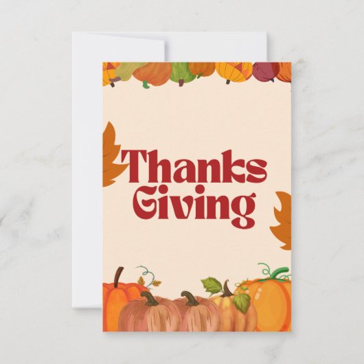 「集めて与え感謝してい:感謝祭に参加しよう サンキューカード (裏面)