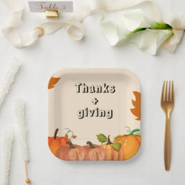 「集めて与え感謝してい:感謝祭に参加しよう ペーパープレート