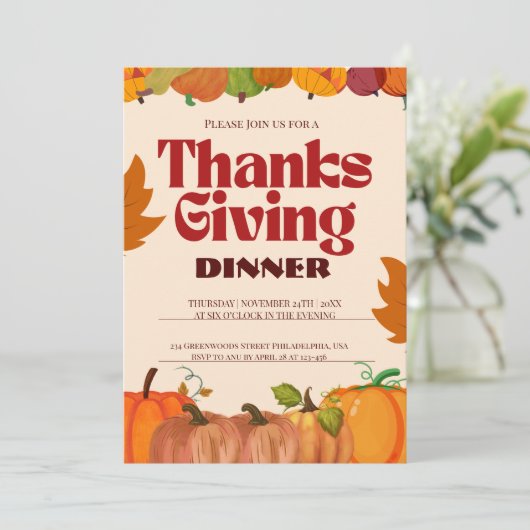「集めて与え感謝してい:感謝祭に参加しよう 招待状 (スタンド正面)