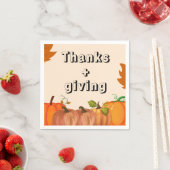 集め与え感謝してい:感謝祭に参加しよう スタンダードカクテルナプキン (インサイチュ)