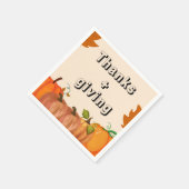 集め与え感謝してい:感謝祭に参加しよう スタンダードカクテルナプキン (角)