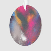 "集り-赤い"円のオーナメント オーナメント (正面)