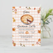 集与えめ感謝していてパイ食べ感謝祭 招待状 (スタンド正面)