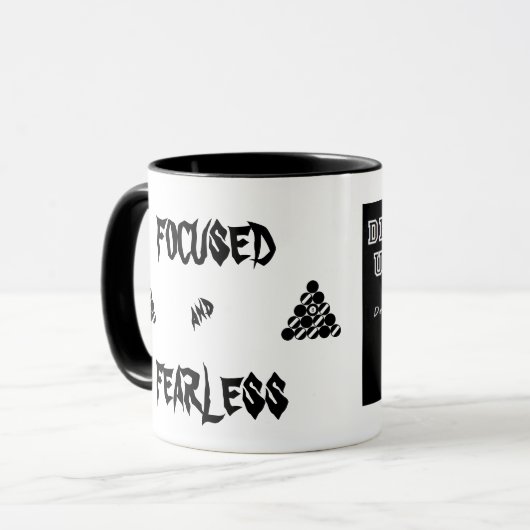 集中された及び大胆不敵なコーヒー・マグ マグカップ (正面左)