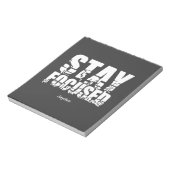 集中したフレーズやる気を起こさせるをタイポグラフィで維持 ノートパッド (回転)