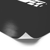 集中したフレーズやる気を起こさせるをタイポグラフィで維持 ポスター (コーナー)