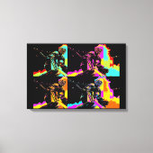 集中して準備 – Ice Hockey Goalie キャンバスプリント (正面)