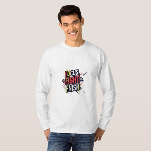 「集中しろ。戦え。仕上げ.・高強度運動競技 Tシャツ (正面フル)