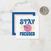 集中しカッコいい続けるアッド気持ち ノートカード (正面/裏面インサイチュ)