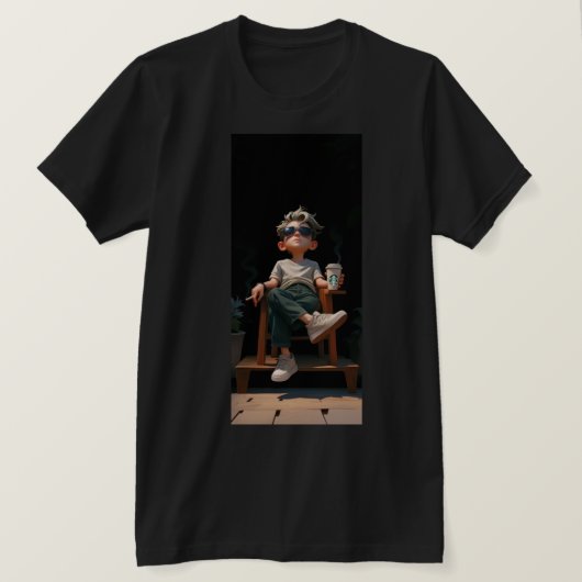 集中しクール続ける Tシャツ (デザイン正面)