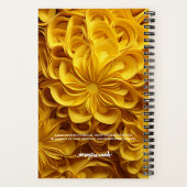 集中し続ける |スパイラルノートブック ノートブック (裏面)