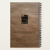 集中し続ける |スパイラルノートブック ノートブック (裏面)