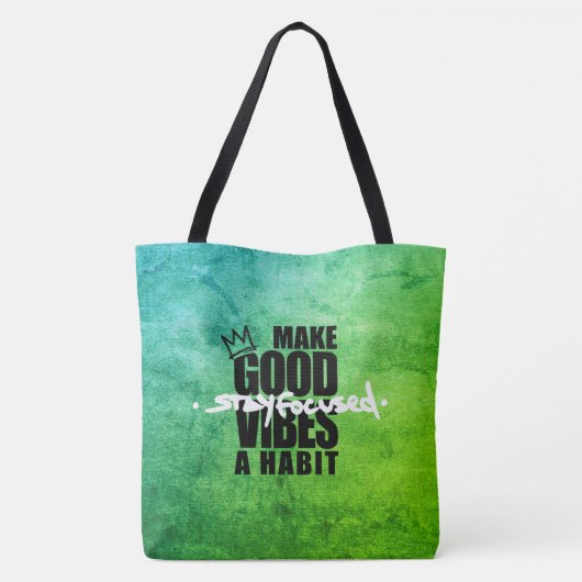 集中し続ける |トートバッグ トートバッグ (裏面)