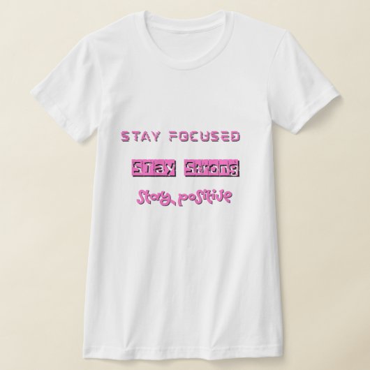 集中し、強い状態を維持前向き Tシャツ (レイダウン)