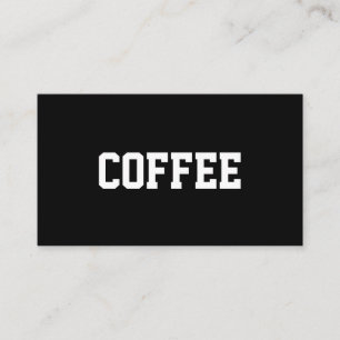 集中するシンプルな文字のコーヒースーパースター ロイヤリティカード