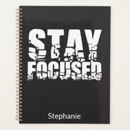 集中する |ホワやる気を起こさせるイト文字付き語句 プランナー手帳