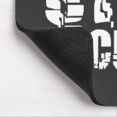 集中する |ホワやる気を起こさせるイト文字付き語句 マウスパッド (コーナー)