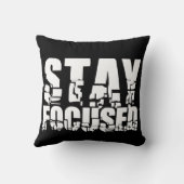 集中する |名やる気を起こさせる句 クッション (裏面)