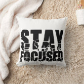 集中する |名やる気を起こさせる句 クッション (ブランケット)