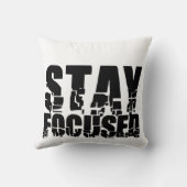 集中する |名やる気を起こさせる句 クッション (裏面)