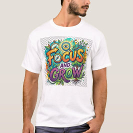 集中と成長 Tシャツ