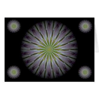 集中のための花の曼荼羅カード