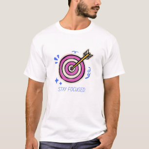 集中を維持 – ゴールTシャツをターゲット Tシャツ