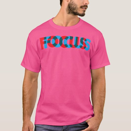 集中オプティカルイリュージョン Tシャツ (正面)