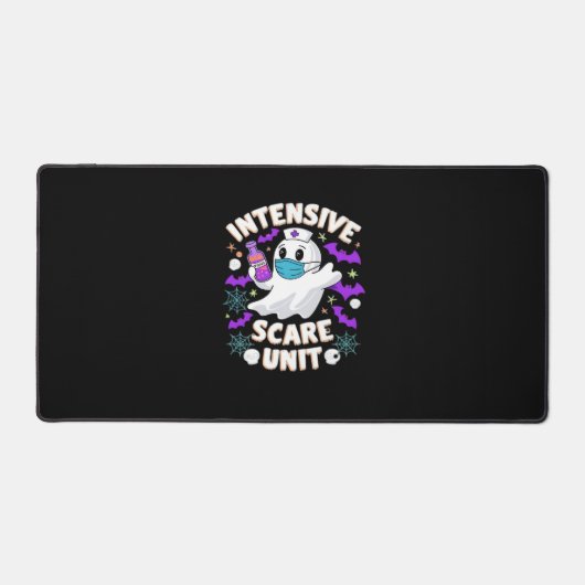 集中スケアユニットナースハロウィーンICUナースEss デスクマット (正面)